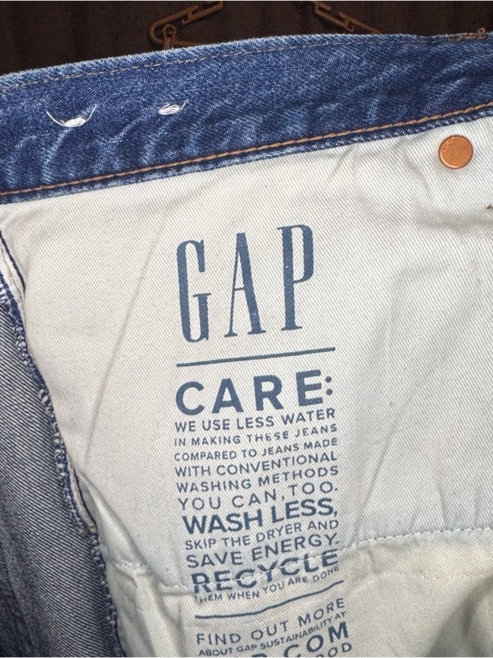 GAP 90s Loose Jeans Mens 36x32 Vintage Denim Fade - Picture 9 of 10